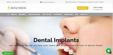 Dental Persona ClinicDynamic Website Design